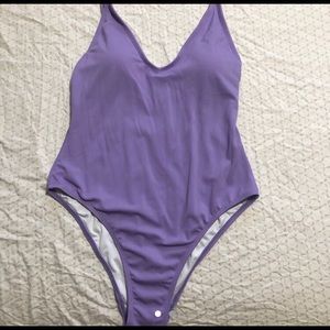 Lavender Cheeky One Piece Swimsuit